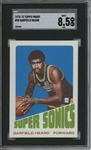 1972 Topps #98 Garfield Heard 9 card progressive proof.